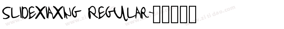 Slidexiaxing Regular字体转换